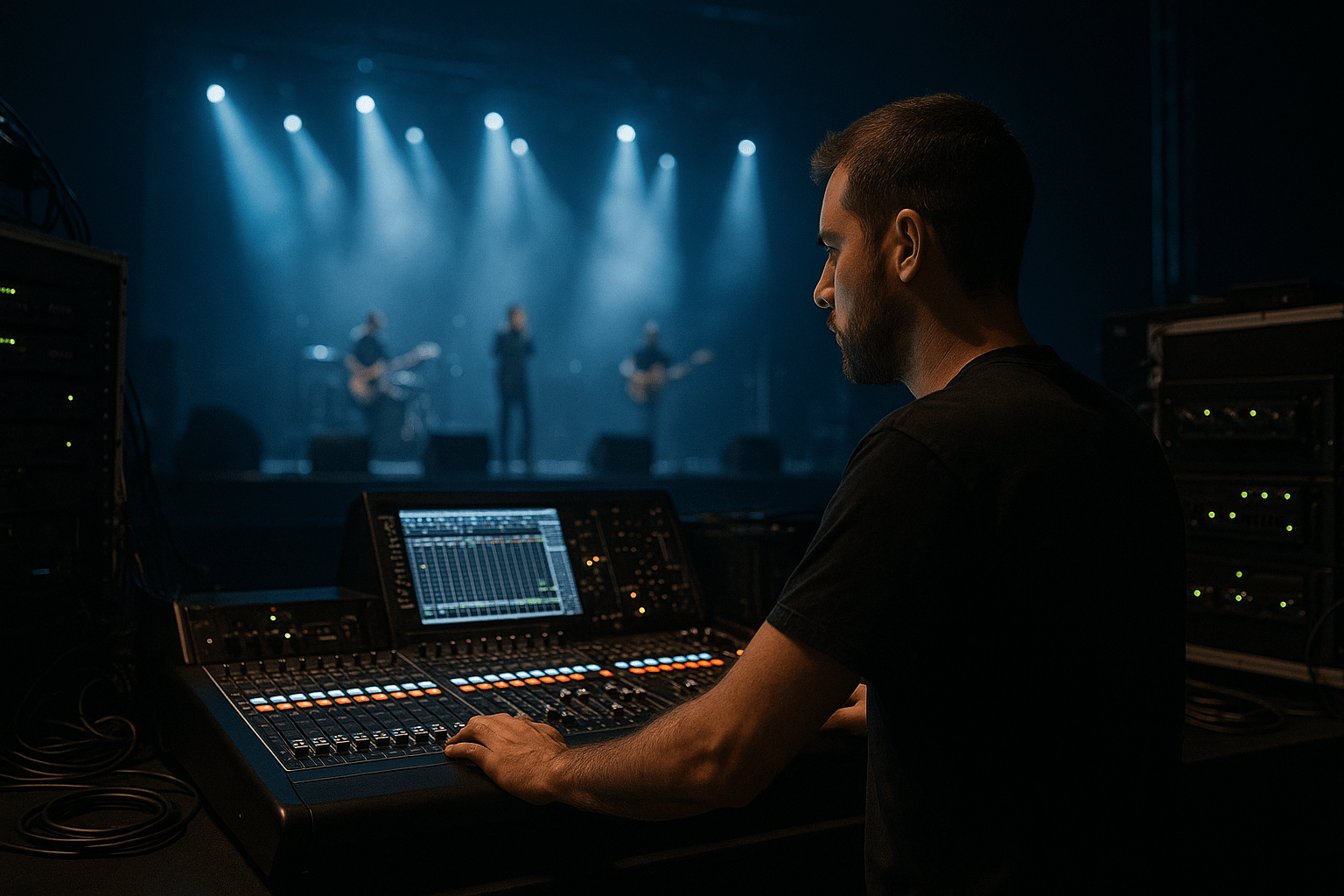 Álvaro Barber. Montaje de sonido, vídeo e iluminación para eventos y espectáculos